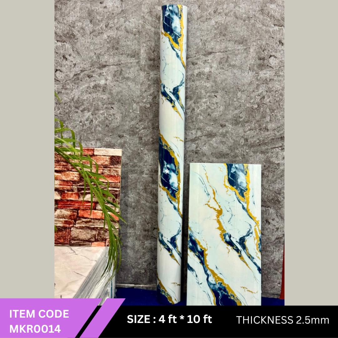 3D MARBLE STICKER ROLL - ITEMCODE MKR0014 - (SIZE 4ft * 10 ft)