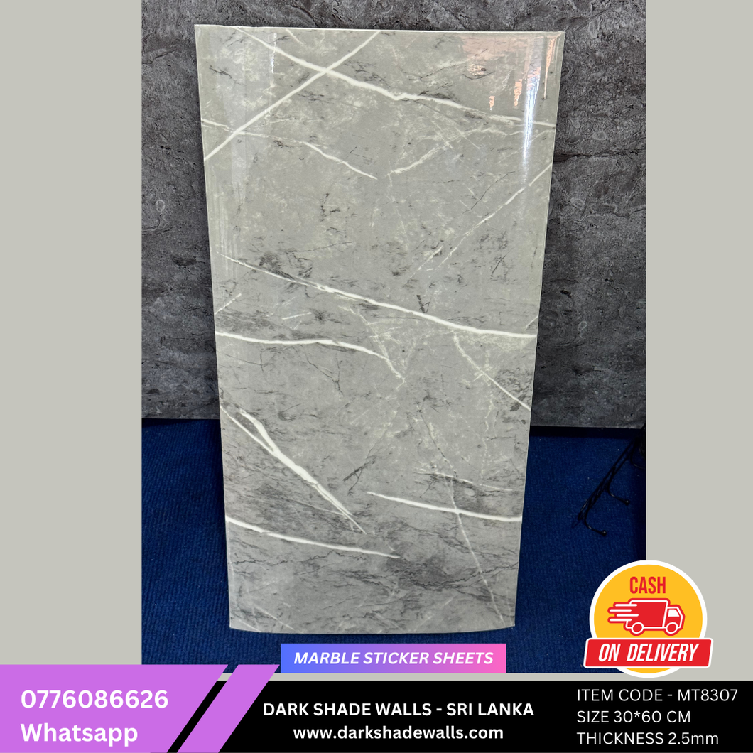 3D MARBLE STICKER SHEET - ITEMCODE MT8307 - (Size 60cm * 30cm)