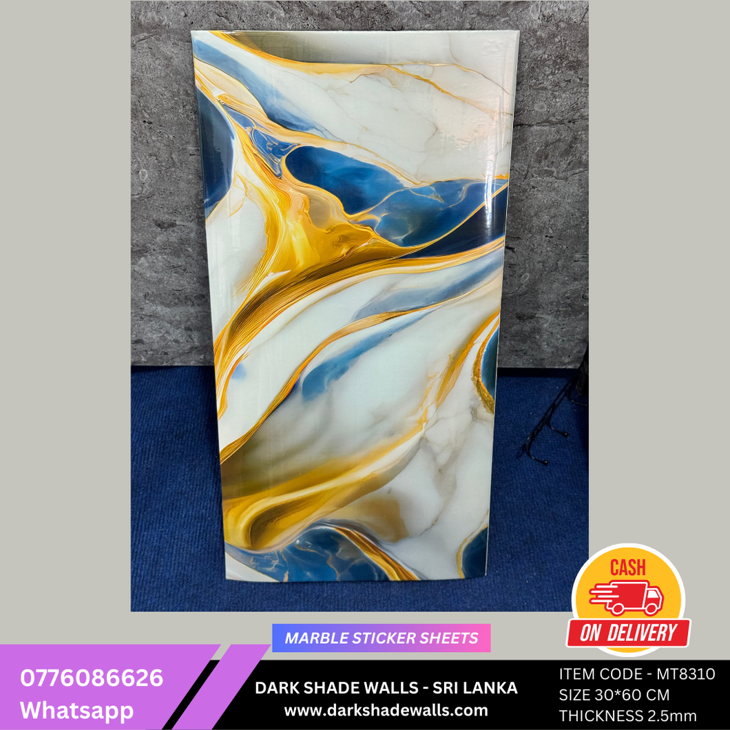 3D MARBLE STICKER SHEET - ITEMCODE MT8310 - (Size 60cm * 30cm)