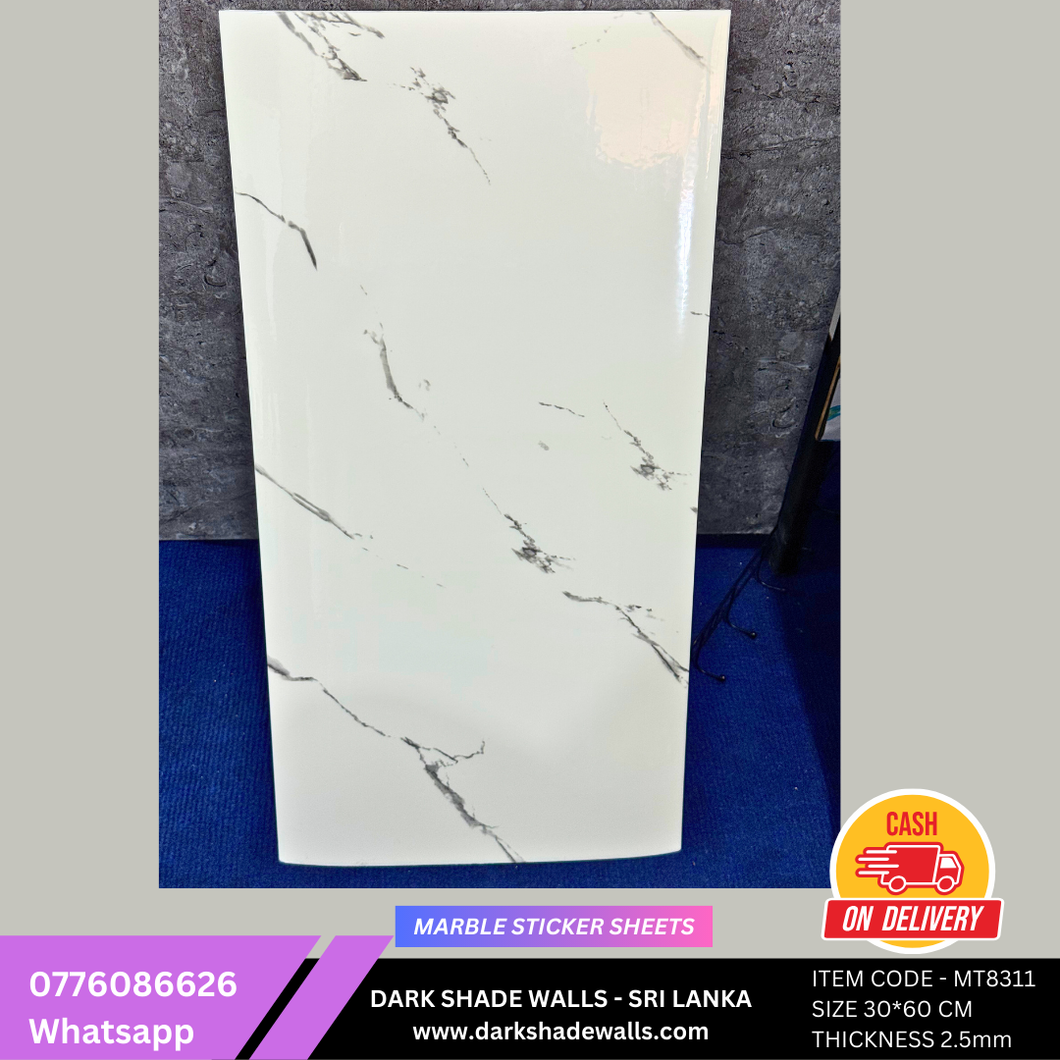 3D MARBLE STICKER SHEET - ITEMCODE MT8311 - (Size 60cm * 30cm)