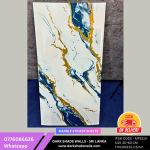 3D MARBLE STICKER SHEET - ITEMCODE MT8314 - (Size 60cm * 30cm)