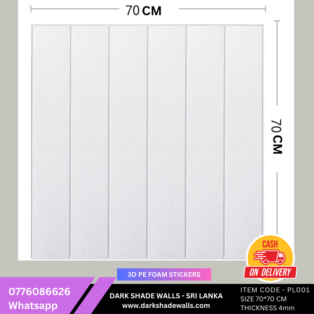 3D PE FOAM WALL STICKER ITEM CODE - PL001 (Size 70*70cm)