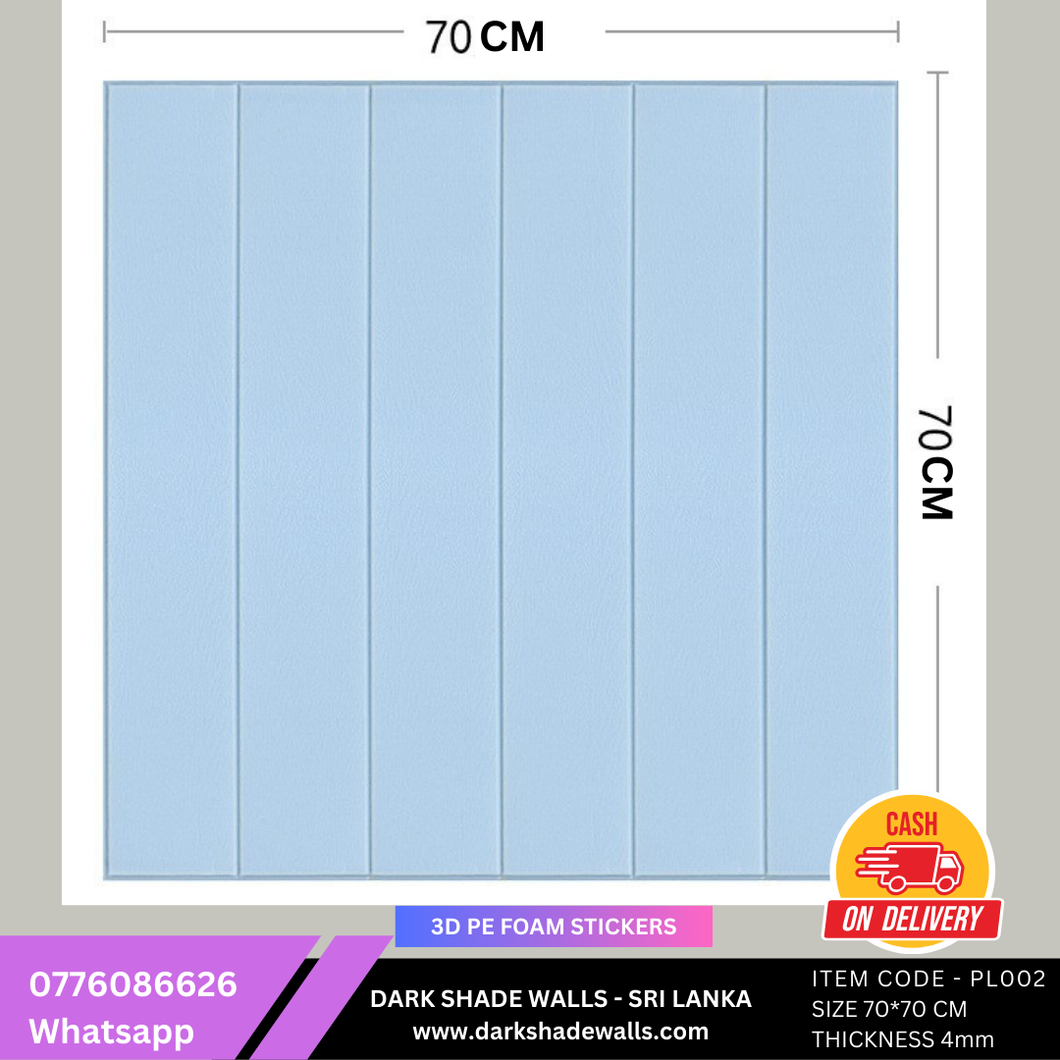 3D PE FOAM WALL STICKER ITEM CODE - PL002 (Size 70*70cm)