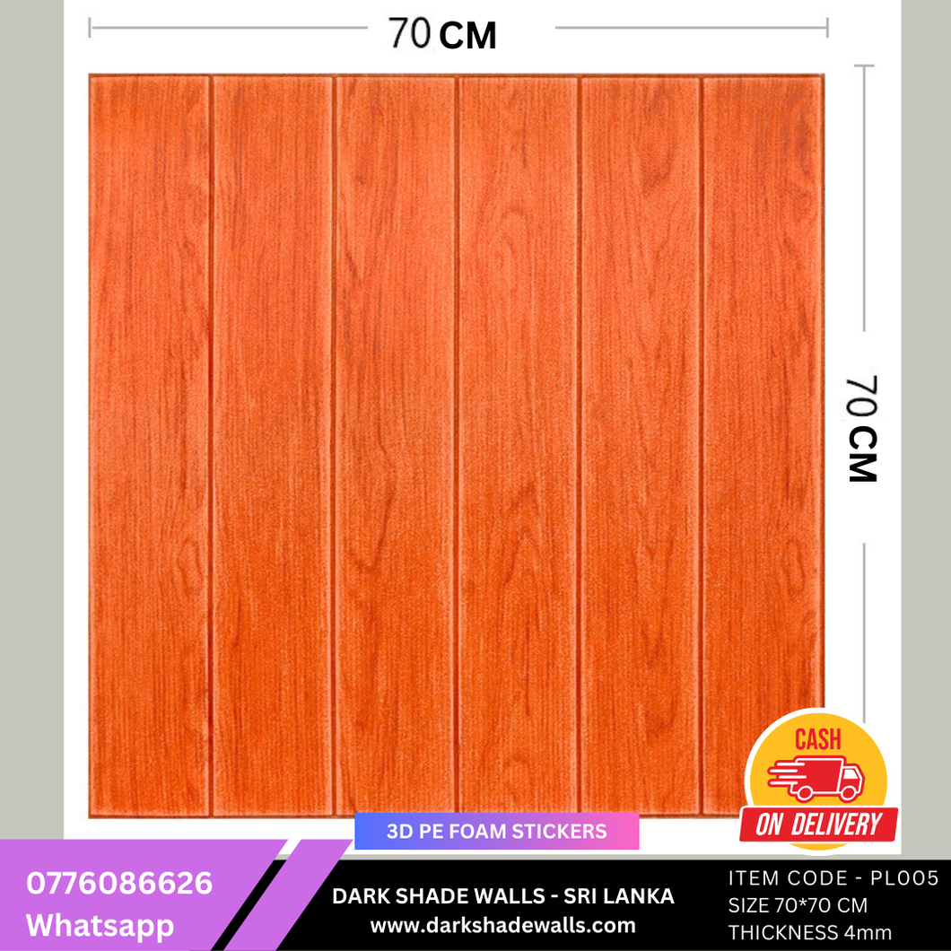 3D PE FOAM WALL STICKER ITEM CODE - PL005 (Size 70*70cm)