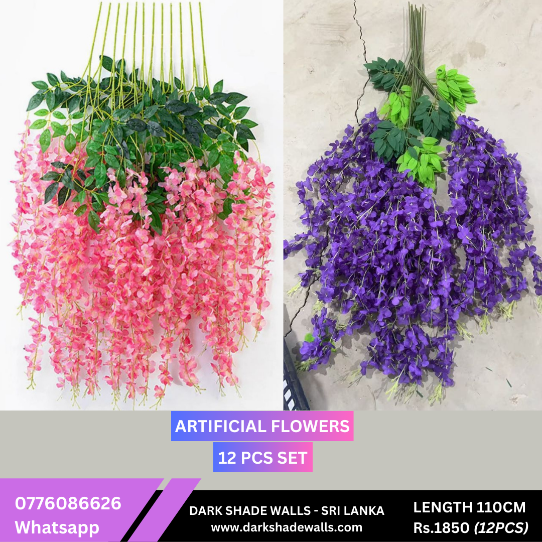 ARTIFICIAL FLOWERS - CHERRY BLOSSOM – DARK SHADE WALLS by Vimuno Paradise